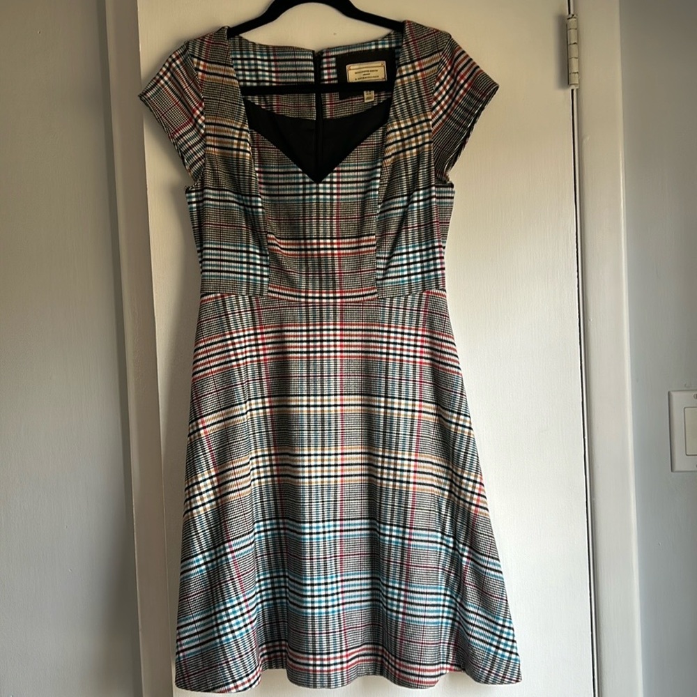 Moulinette Soeurs x Anthropologie Plaid Dress- 6